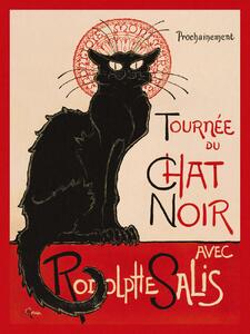 Konsttryck Tournée Du Chat Noir in Red (The Black Cat) - Théophile Steinlen, (30 x 40 cm)