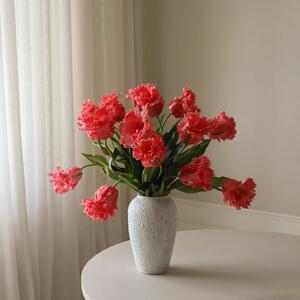 Botané - Bouquet - Konstgjorda blommor - Parrot Tulips Bouquet / Red - 67 cm