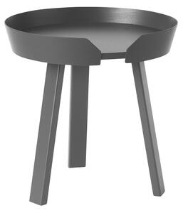 Muuto - Around Coffee Table - Small, Utförande - Antracitgrå - Soffbord - Thomas Bentzen - Grå - Trä
