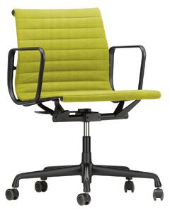 Vitra - EA 117, Svart Bas, Tyg: Kat. F60 - Hopsak - 71 - Kontorsstolar - Charles & Ray Eames - Gul