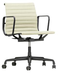 Vitra - EA 117, Svart Bas, Läder: Kat. L20 - Leather - 72 - Kontorsstolar - Charles & Ray Eames - Vit