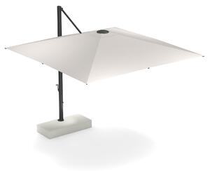 EMU - 981 Shade 3X3 Lat Sun Umbrella w/ Large Base Black 22, White 01, Base 23 - Parasoll