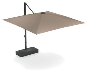 EMU - 981 Shade 3X3 Lat Sun Umbrella w/ Large Base Black 22, Taupe 80, Base 22 - Parasoll