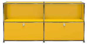 USM - USM Haller 36 sideboard Golden Yellow - Skänkar och sideboards - Fritz Haller,Paul Schärer - Gul - Metall