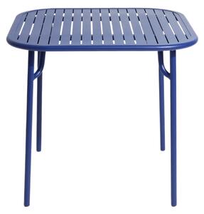 Petite Friture - Week-End, Square Table, Blue - Balkong- och cafébord - Studio Brichet-Ziegler - Blå - Metall