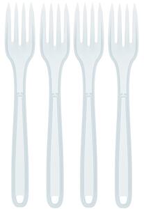 Bestick i ECO-plast, 4-pack Gaffel Klar