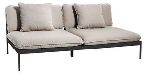 Skargaarden - Bönan Lounge Sofa, Dark Grey Aluminum Frame, Cushion Light Grey Sunbrella Ashe - Soffor utomhus - Studio Norrlandet