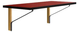 Artek - Kaari Väggkonsol Reb 006, Klarlackad ek, Röd linoleum - Hyllor & Hyllsystem - Ronan & Erwan Bouroullec - Röd