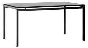 Carl Hansen - PK52A - Skrivbord, Svartlackad Ek, Svart pulverlack - Skrivbord - Poul Kjærholm - Svart - Metall/Trä
