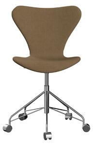 Fritz Hansen - 3117 Sjuan - Helklädd, Tyg, Hallingdal 224 - Kontorsstolar - Arne Jacobsen - Guld