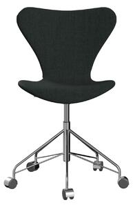 Fritz Hansen - 3117 Sjuan - Helklädd, Tyg, Remix 173 - Kontorsstolar - Arne Jacobsen - Vit