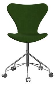 Fritz Hansen - 3117 Sjuan - Helklädd, Tyg, Hallingdal 960 - Kontorsstolar - Arne Jacobsen - Beige