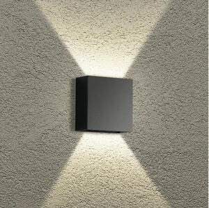 Brilagi - LED utomhusväggarmatur DOUBLERAY LED/4W/230V svart IP65