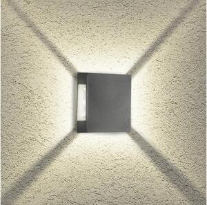 Brilagi - QUADRAY LED/4W/230V utomhusvägglampa antracit IP65