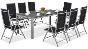 Trädgårdsmöbler i aluminium med stort bord Polywood Verona för 8 personer Garden Point