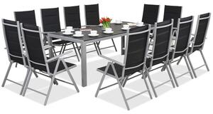 Trädgårdsmöbler i aluminium med stort bord Polywood Verona för 12 personer Garden Point
