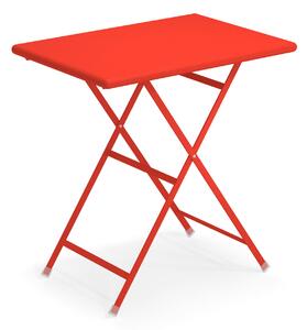 EMU - Arc en Ciel Folding Table 70 cm, Scarlet Red - Balkong- och cafébord - Röd - Metall