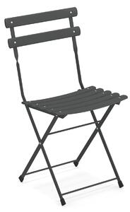 EMU - Arc en Ciel Folding Chair - Antique Iron - Balkong- och caféstolar - Grå