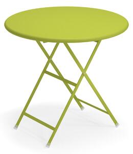 EMU - Arc en Ciel Folding Round Table, Green - Balkong- och cafébord - Grön - Metall