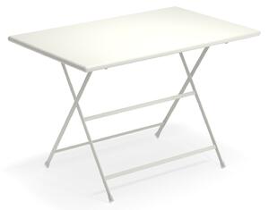 EMU - Arc en Ciel Folding Table 110 cm, Matt White - Balkong- och cafébord - Vit - Metall