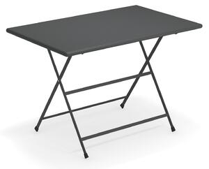 EMU - Arc en Ciel Folding Table 110 cm, Antique Iron - Balkong- och cafébord - Grå - Metall