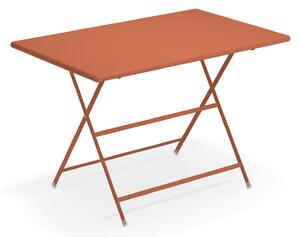 EMU - Arc en Ciel Folding Table 110 cm, Maple Red - Balkong- och cafébord - Röd - Metall