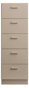 Relief - Relief Chest of Drawers Tall Plinth Beige - Byråer - TAF Studio - Beige