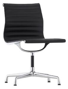 Vitra - EA 101, Förkromat, Läder: Kat. L40 - Leather Premium Nero 66 - Kontorsstolar - Charles & Ray Eames - Svart