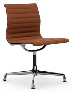 Vitra - EA 101, Förkromat, Läder: Kat. L40 - Leather Premium Cognac 97 - Kontorsstolar - Charles & Ray Eames - Brun