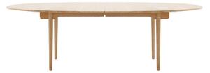 Carl Hansen - CH339, Klarlackad Ek, Med plats för 2 st iläggsskivor - Matbord - Hans J. Wegner - Träfärgad - Trä