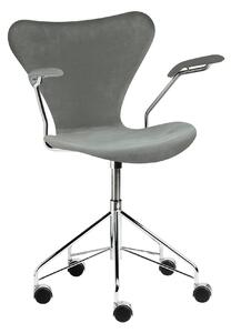 Fritz Hansen - 3217 Sjuan Belfast Seal Grey - Kontorsstolar - Arne Jacobsen - Grå