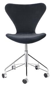 Fritz Hansen - 3117 Sjuan, Fully Upholstered, Base Chromed - Kontorsstolar - Arne Jacobsen