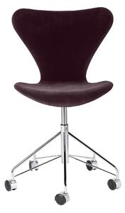 Fritz Hansen - 3117 Sjuan, Fully Upholstered, Base Chromed - Kontorsstolar - Arne Jacobsen