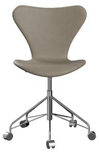Fritz Hansen - 3117 Sjuan, Fully Upholstered, Base Chromed - Kontorsstolar - Arne Jacobsen