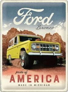 Metallskylt Ford - Bronco - Pride of America