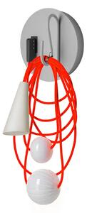 Foscarini - Filo Wall, Eastern Coral, Incl. LED Retrofit 4W G9, 3000K, 400 lm CRI>80 - Vägglampor - Andrea Anastasio - Flerfärgad
