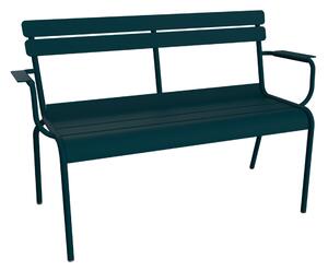 Fermob - Luxembourg 2-Seater Garden Bench - Acapulco Blue - Trädgårdsbänkar - Frédéric Sofia