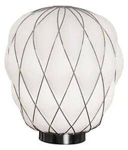 FontanaArte - Pinecone 4364 Table, Chrome cage/White - Bordslampor - Paola Navone - Transparent