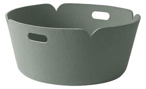Muuto - Restore Round Basket, Dusty Green - Korgar och lådor - Mika Tolvanen - Grön