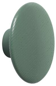 Muuto - Dots Wood Coat Hanger X-Small Dusty Green - Krokar - Lars Tornøe - Grön