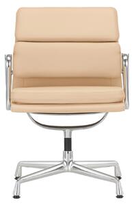 Vitra - Soft Pad Chairs EA 208, Polerat, Läder: Kat. L40 - Leather Premium - 63 - Kontorsstolar - Charles & Ray Eames - Beige