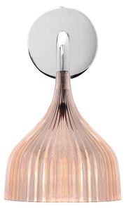 Kartell - È Wall Lamp Transparent Rose - Sänglampor - Ferruccio Laviani - Rosa