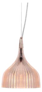Kartell - È Pendant Transparent Rose - Pendellampor - Ferruccio Laviani - Rosa