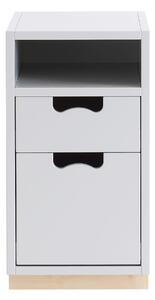 Asplund - Snö G3 Björksockel Light Grey - Sängbord - Thomas Sandell & Jonas Bohlin - Grå - MDF/Trä