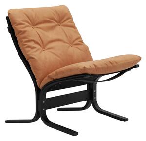 LK Hjelle - Siesta Classic Low Black Vintage Cognac 413 - Fåtöljer - Ingmar Relling - Brun - Läder/Naturmaterial/Trä