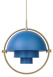 Gubi - Multi-Lite pendellampa mässing/blå - Pendellampor - Louis Weisdorf - Blå