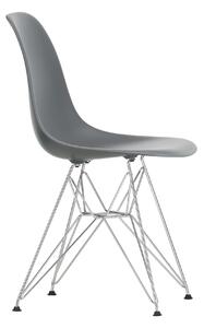 Vitra - Eames Plastic Chair DSR - 56 Granite Grey/Chrome Base - Matstolar - Charles & Ray Eames - Grå - Metall/Plast