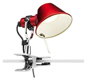 Artemide - Tolomeo Micro Pinza - Röd - Bordslampor - Giancarlo Fassina,Michele De Lucchi - Röd