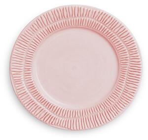 Mateus - Stripes Tallrik 21 cm Ljusrosa - Mattallrikar - Rosa