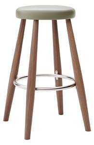 Carl Hansen - CH58 Low Stool, Oljad Valnöt, Lädergrupp A Loke - 7240 - Barstolar - Hans J. Wegner - Träfärgad - Läder/Metall/Trä